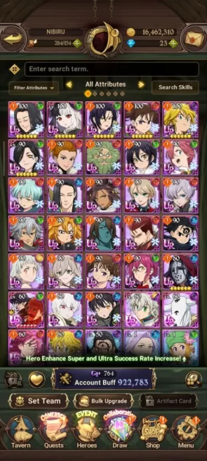 ASIA | 922k CC | 5 UR | Merlin&Esca 2/6 , WKGowter , Mael , Tristan , DKM | Collab Sho , Tamaki 7DS016B