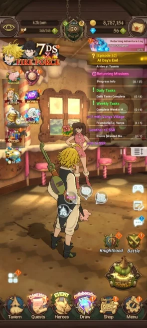 ASIA | 1,3M CC | 1 LR Elizabeth | 2 UR DKM , ODK | Full Collab Fire Force Sho 2/6 , tamaki 3/6 7DS034B