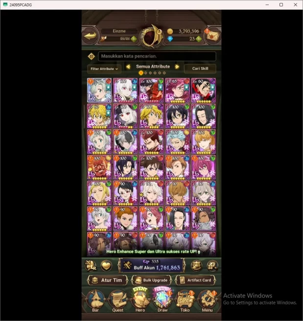 ASIA | 1,7M CC | 1 LR Elizabeth | 4 UR Merlin&Esca ODK 2/6 WKGowther DKM 2/6 | Collab Sho 7DS062B