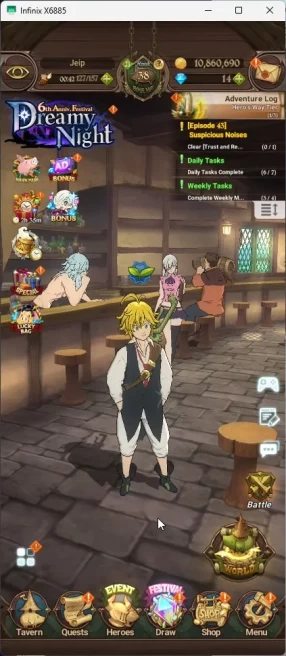 GLOBAL | 1,5M CC | 1 LR Elizabeth | 4 UR Merlin Esca | Arthur | Meliodas | Thor | Collab FF | 7DS070B
