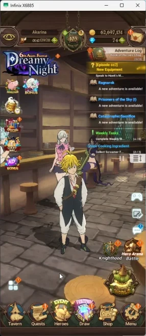 ASIA | 1 LR Elizabeth | 9 UR DKM, WK Gowther, Sabunak, Mael,CArthur2/6,MerEsca 2/6,Salos|Full Collab FF| 7DS074B