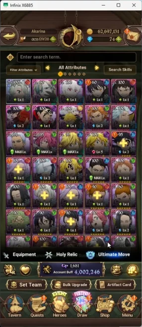 ASIA | 1 LR Elizabeth | 9 UR DKM, WK Gowther, Sabunak, Mael,CArthur2/6,MerEsca 2/6,Salos|Full Collab FF| 7DS074B
