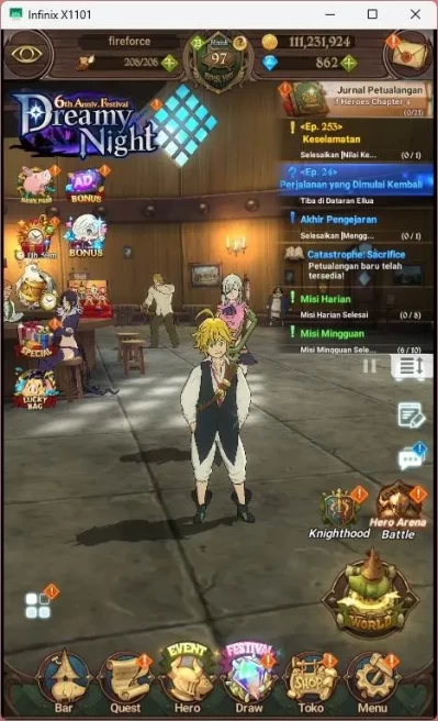 ASIA| 3.07M CC | 1LR Ekizabeth| UR Salos, Merlin&Esca, Tristan, Nanashi,etc |Full collab FF | 7DS111B