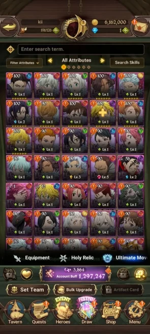 ASIA | 1.2M CC | 3 UR | ODK 2/6, WK Gowther, DKM | Collab FF Sho 2/6 |  7DS113B