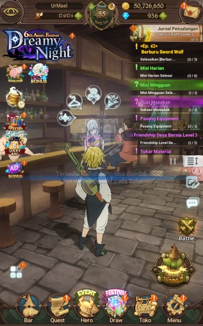 Global | Starter | DM 926|769K CC|UR Thonar,Nanashi,Roxy,Elizabeth,etc|check SS| 7DS120B