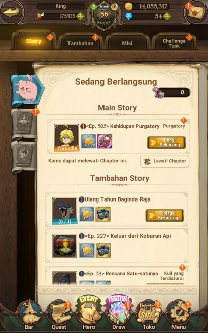 ASIA|2.4M CC|1LR Elizabeth,Full collab Fire force&UR|Salos,Merlin&Escanor,Souls Hels,etc|Check SS|7DS130B