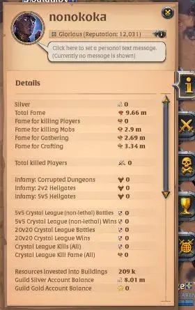 ASIA|9,66M Total Fame - 6,53M Asset |T8 Quarrier - T8 Stone Cutter - T7 Quarterstaff Build|Mount Skin|TakeGmail|(AO820)