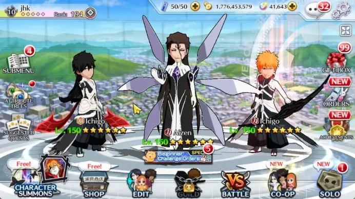 [GLOBAL]|41K Orb|2 New Renewed Ichigo Kurosaki,TYBW25[Yachiru,Nemu],Renewed[Byakuya,Aizen],Kon,Etc|5,9K AccTic|Klab ID|(BBS2640)
