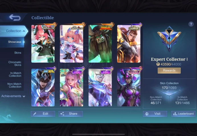 ML211//Level 72 120 Skins Grandmaster ASPIRANT LEYLA AND ASPIRANT ANGELA CHAMPION LANCE TAMUS KUNGFU PANDA