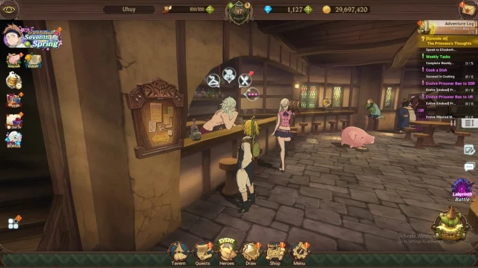 ASIA|1.3m CC|DM 1.127|1LR Elizabeth|collab Sho3/6,shinra,Tamaki|UR DK Meliodas,etc|Take mail|Check SS|7DS238B