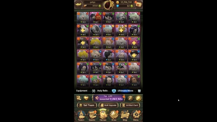 ASIA|2m CC|1LR Elizabeth|UR Meresca,Salos,Sabunak,OppressorDK,DKMeliodas,etc|Take mail|Check SS|7DS239B