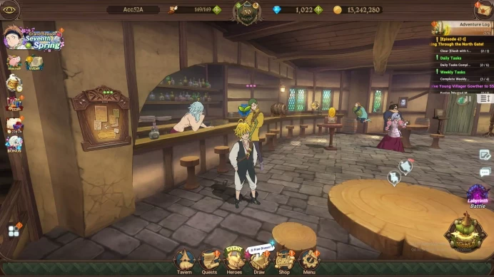 ASIA|DM 1.022|1M CC|UR Demon King Meliodas,etc|Take Mail|Check SS|7DS246B