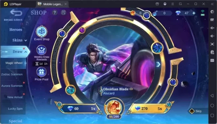 GLOBAL Hero 80 Skin 167|Star Kagura|Zodiac Mino|Seiya Badang|Covenant Lylia|Epic Aurora|Star Zetian|Expert|ML1815B