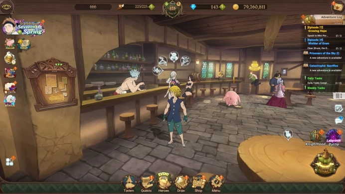 ASIA|5.4m CC|6LR Cusack,Merlin,Roxy,Meliodas,Helbram,Elizabeth|Full collab FF|UR Salos,Merseca,etc|Take mail|check SS|7DS264B