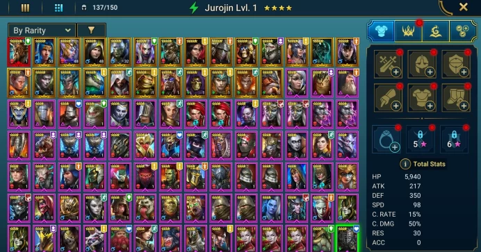 Starter with Mythical - Alaz : 94k energy / 64 mln coins / Dracomorph, Kantra, Arix, Ninja + 20 Login Legendaries / Fenax
