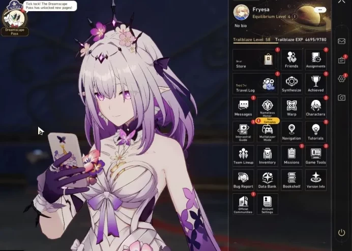 Asia|TL 58|DOT Prem Team|8 Limited|Saber+Sign,Castorice,Huohuo,Dante,Ruan Mei|MC Female|Take Mail|Check SS(HSR6825)