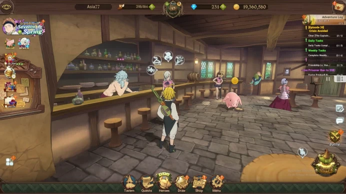 ASIA|1.8M CC|DM 231|Collab Shinra Kusakabe|UR Skuld,Mael,Sabunak,DK Meliodas,etc|Detail Check SS|7DS292B