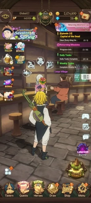 Global | 1M CC | 7 UR, Tristan 2/6, Salos, ODK, King Diana, WK Gowther, Esca, DKM | 7DS296B