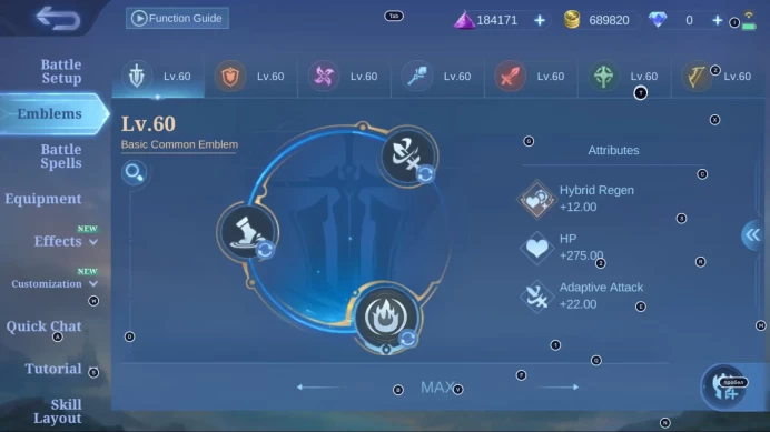 ML104 Top Rank Mythical Immortal 107; LEGEND Alucard; ABYSS Alpha; Fanny Aspirants