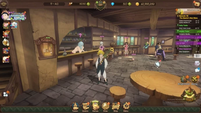 ASIA|780K CC|DM 517|1LR Elizabeth|Collab Sho&SHinra|UR Demon King Meliodas,etc|Detail Check SS|7DS313B