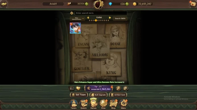 ASIA|1.5M CC|DM 128|UR Skuld2/6,Chaos Arthur,DK Meliodas,etc|Detail Cek SS|7DS345B