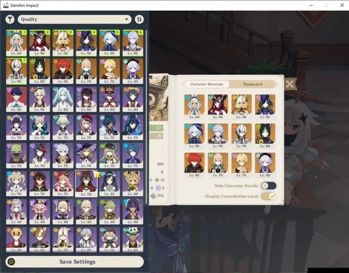 Asia|AR57|7 Limit +8(*5Wep)|Clorinde+Sign,FurinaC6,Arlecchino,Chasca,Xilonen,Mualani,Etc|Mc Male|Well Build|TakeMail|(GI6264)