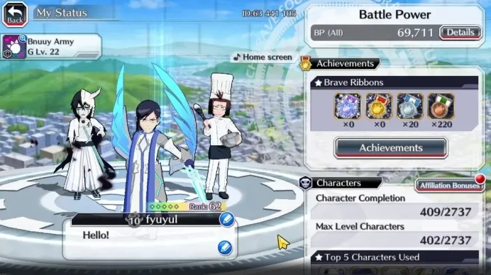 [GLOBAL]20K Orbs+Fresh All Story|Rin Patissier,Shawlong Unleashed,Ulquiorra Hidden,Uryu 7th Anniv,Etc|CE ON|Klab ID(BBS2643)