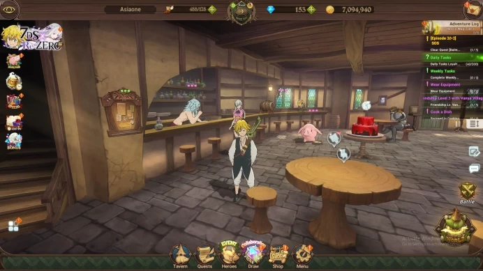 ASIA|Starter|1.2M CC|LR Helbram |2 collab Megumin,Rem|4 UR Skuld,Mael,Thor,DKM,etc|Check SS|7DS373B