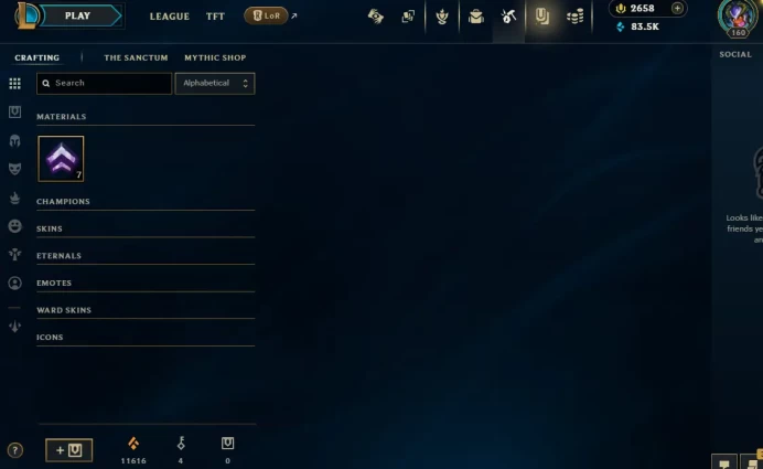 NA EMAIL CHANGEABLE ALL CHAMP 83KBE 11K OE 953 SKINS 5 ULT 10 MYTHIC 152 LITTLE LEGENDS 24 MAP