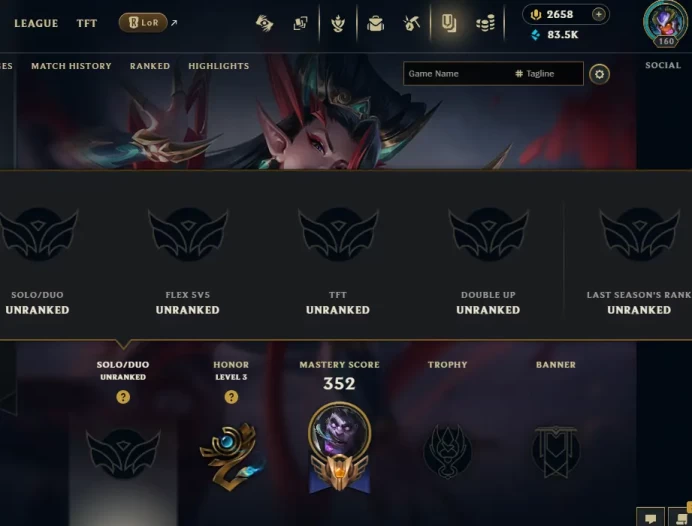 NA EMAIL CHANGEABLE ALL CHAMP 83KBE 11K OE 953 SKINS 5 ULT 10 MYTHIC 152 LITTLE LEGENDS 24 MAP