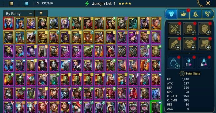 Starter with Mythical - Krixia : 95k energy / 61 mln coins / Ghostborn, Arix, Ninja + 20 Login Legendaries / Seer, Geomancer