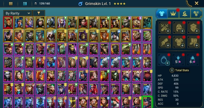 Starter with Mythical - Lazarius : 98k energy / 63 mln coins / Bivald, Rhazin, Arix, Ninja + 20 Login Legendaries / Seer, Yuzan