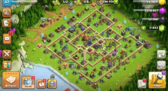 Clash of Clans SC ID-//Android&IOS-16TH/LVL117max YMX23G61/260510
