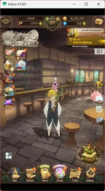 GLOBAL|Starter|465K CC|DM 768|Collab Re-Zero TM Rem|UR DKM,etc|Ready gacha|Check SS|7DS463B