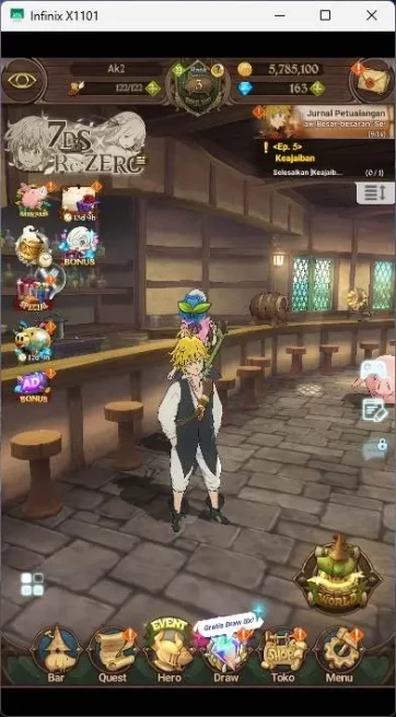 GLOBAL|Fresh Strater|339K CC|DM 163|Collab Re-Zero(Priscilla,Emilia,Rem)|4 UR Meresca,Thor,Gowther,DKM,etc|Check SS|7DS465B