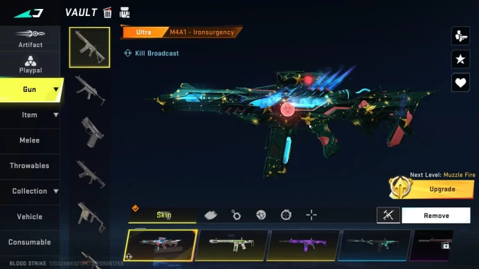 ASIA |ETHERNAL=SPEAR(LVL1),UZI(LVL3)|COLLAB=M700,KAG-6|ULTRA=BTY KNIFE,UMP45,QBZ95,P90.INP-9|LIMITED=AR97,MP7|CEK SS BS630B