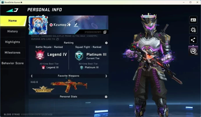 ASIA | 4 Collab Skins | 2 Limited Skins | 10 Legendary Skins | CEK SS BS675B