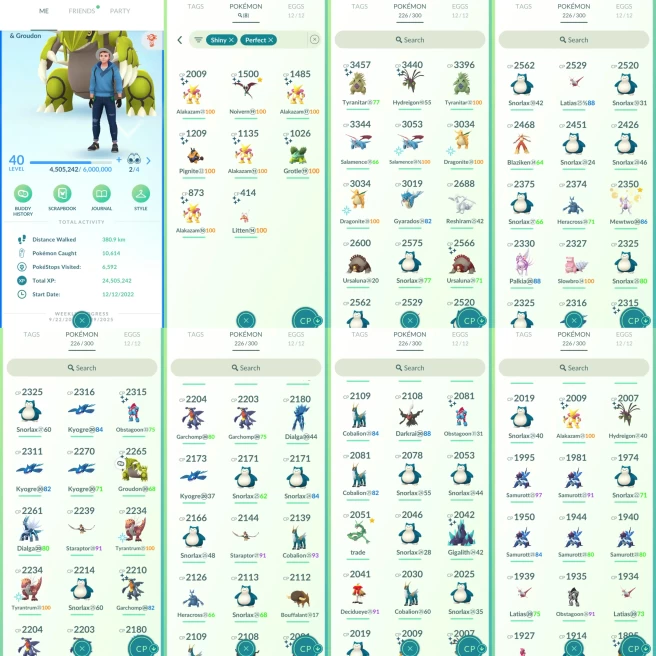 AC1100 Mystic | x8 3000CP | x63 2000CP | x8 SHUNDO x4 Alazakam | x3 Articuno SHADOW Mewtwo x4 Latias (x1 Shiny) Kyogre Groudon Shiny Rayquaza Da