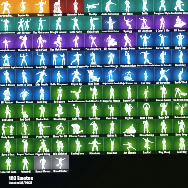 [PC/PSN/XBOX] 105 Skins+Midas+Sultura+Cloud Striker+Point Patroller+Recon Strike+Elevation+Cymitar+Shooting Starstaff+150 VB #LOT-137729