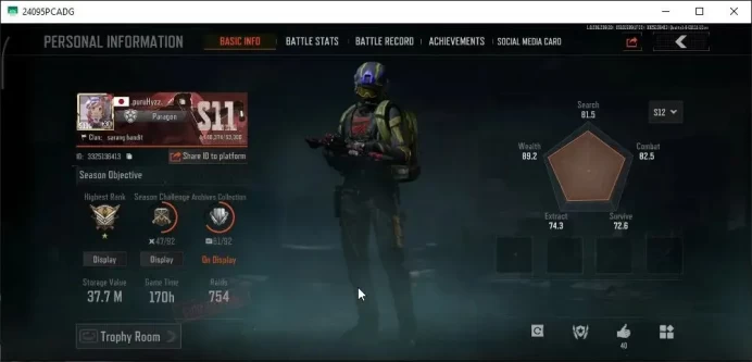 MOBILE Lv30|SV 37,7M|CV 16,1M|Decree VSS,Decree LR-AR1,Koi LR-AR2,Symphony AUG,Fruit AR57|Many Skin|CN OFF|Log Infinite|(AB3118)