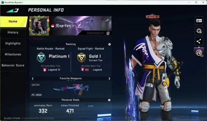 ASIA|ETERNAL=SCAR(LVL3),P90(LVL3)|ULTRA=TALON,DUAL BLADE,M4A1,VECTOR,AK47,KAG-6,M700,VSS,FAL,QBZ95 MORE DETAIL CEK SS BS681B