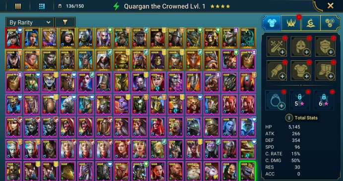 Starter with Mythical - Nais : 94k energy / 64 mln coins / Shy'ek, Ruarc, Shemnath, Arix, Ninja + 20 Login Legendaries / Fenax
