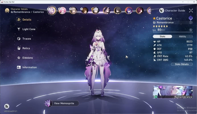 ASIA TL70 | Castorice+S, Acheron+S, Kafka+S | Cyrene, Phainon, Herta, RM, BS, Huohuo, Topaz, Dan Heng PT | 2 Top Teams HSR008B