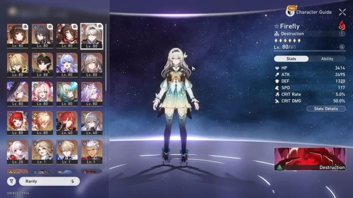 ASIA TL70|Castorice+Sign|Tribbie+Sign|Robin E1|Bronya E2+Sign|Lingsha/Firefly/RuanMei/Dan Heng PT|Welt/Gepard+Sign|HSR022B