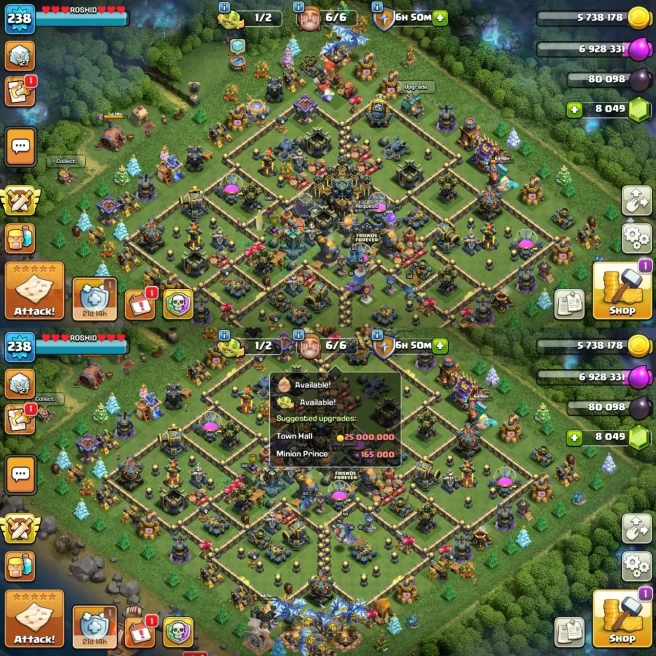 TH17 FULLY MAX | BH 10 MAX | 8K GEMS [HERO-100-100-75-50-20] 100% MAX EVRYTHING | HIGH LVL 13x EPIC EQUIPMEN | FULL ACCESS