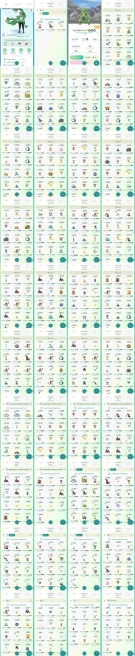 AC1288 -lv 61 Mystic | x17 3000CP | x185 2000CP | x63 Legendary | x3 SHUNDO | x58 shiny | x42 100IV | All 4* Eevee evolutions | Tyranitar Dragon
