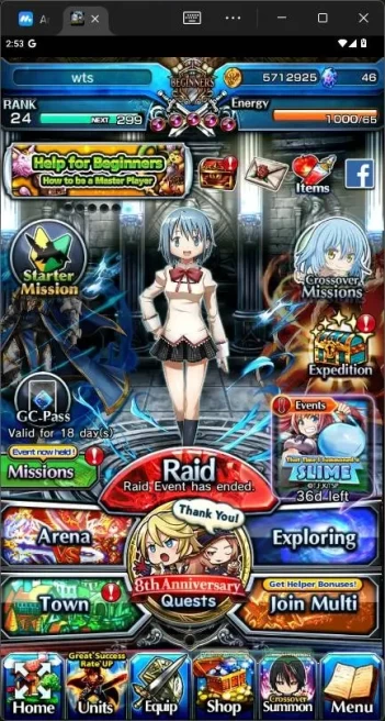 GLOBAL|3 Ascend|Saint Roy,Oni Kirisame,Sayaka Miki TW,etc|Take mail|check SS|GS106B