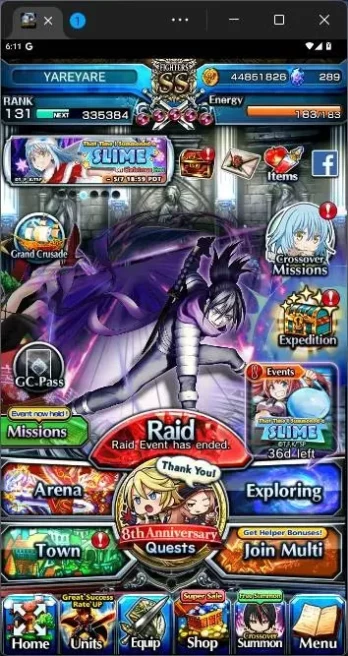 GLOBAL|20 Ascend|Okarun TW,SummerMiyu TW,Roy Paladin,Frieren TW,W Fen,etc|Take mail|check SS|GS124B