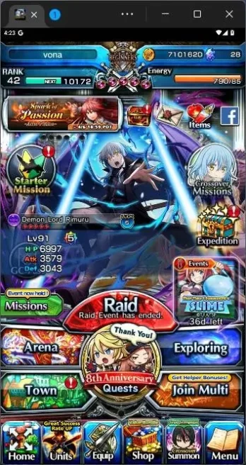 GLOBAL|10 Ascend|Paladin Roy,SummerMiyu,Chloe,Shuna TW,Ainz,etc|Take mail|check SS|GS137B