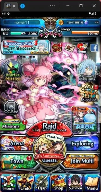 GLOBAL|7 Ascend|Paladin Roy,Madoka Kaname TW,Islid,Summer Sakura,etc|Take mail|check SS|GS140B